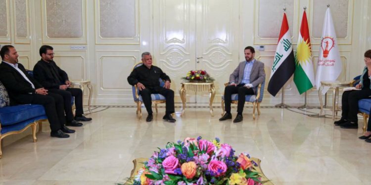 العامري يلتقي شاسوار عبد الواحد في السليمانية