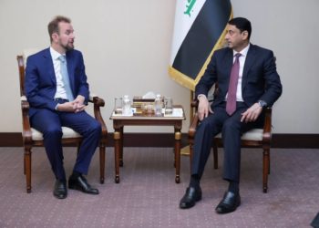 حميد الغزي  يستقبل سفير الاتحاد الأوربي لدى العراق