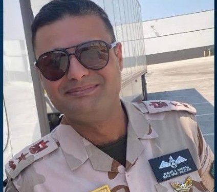 وزارة الدفاع تنعى ضابطا لقي حتفه في الولايات المتحدة الامريكية