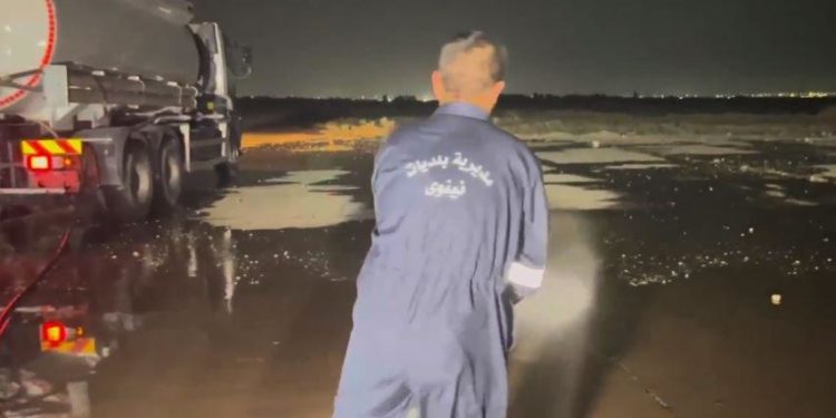 حملة تنظيف واسعة لمطار الموصل تمهيداً لإعادة التأهيل