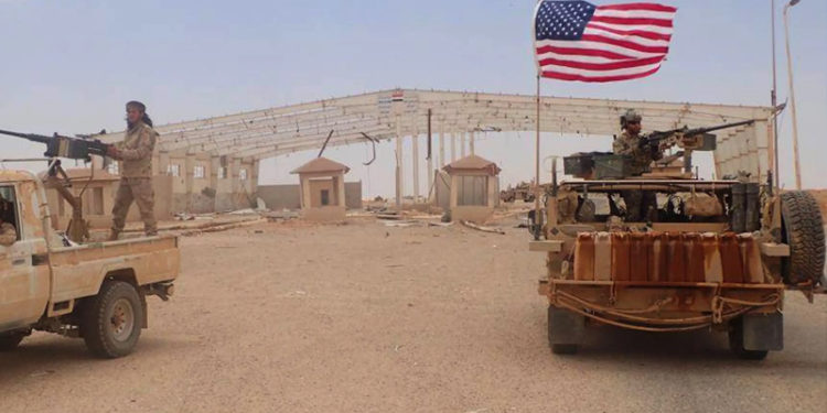 استهداف موقعاً عسكرياً أميركياً عند الحدود السورية العراقية بــطائرات مسيرة