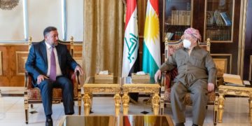 بارزاني والخنجر يبحثان الأزمة السياسية