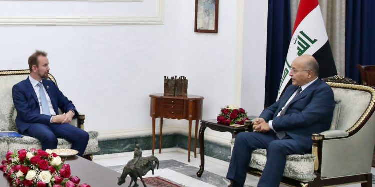 برهم صالح .. العلاقة مع الاتحاد الأوروبي مهمة وضرورة تعزيزها