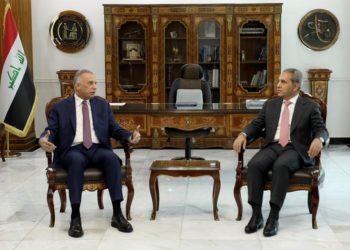 زيدان يستقبل رئيس الوزراء مصطفى الكاظمي