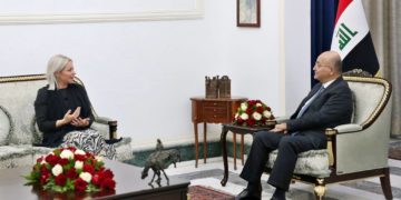 برهم صالح يجتمع مع بلاسخارت