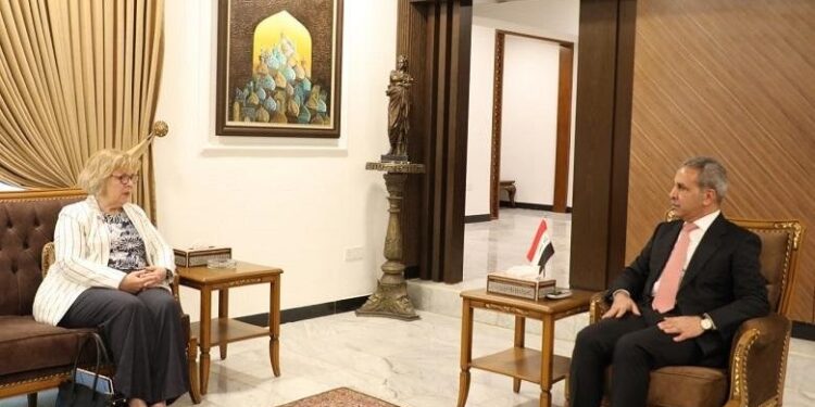 زيدان يلتقي مساعدة وزير الخارجية الأميركي