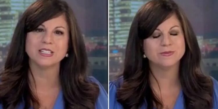 مذيعة تصاب بجلطة دماغية على الهواء