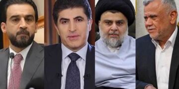 لقاء مرتقب يجمع العامري والحلبوسي وممثل بارزاني مع السيد الصدر .. حسب مصدر مطلع