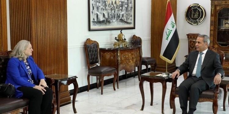 لقاء يجمع زيدان مع السفيرة الأميركية بشأن الدعاوى القضائية ضد نفط كردستان