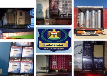 ضبط (12 شاحنة مخالفة للضوابط ) في كمرك المنطقة الشمالية