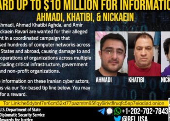 واشنطن تعرض 10 ملايين $ لـــمن يرشدها إلى 3 قراصنة إيرانيين￼￼