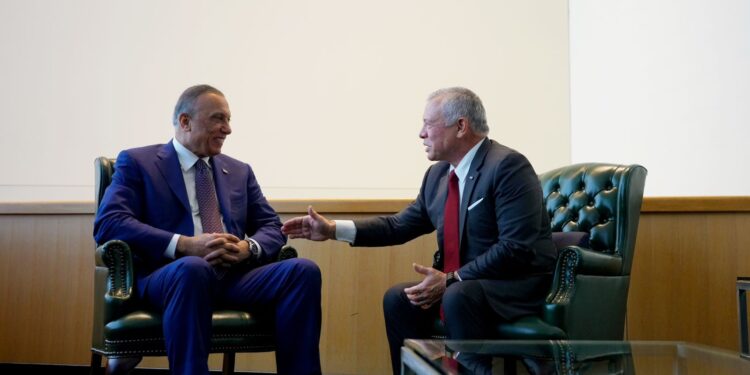 السيد الكاظمي يلتقي العاهل الأردني الملك عبدالله الثاني في نيويورك