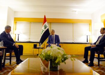 السيد الكاظمي يلتقي السيد فريد بلحاج في نيويورك