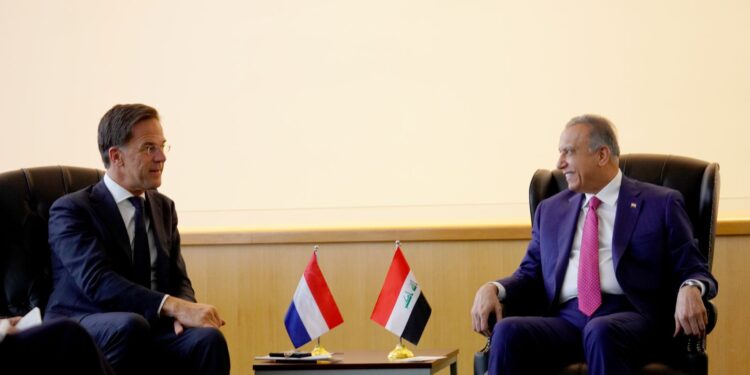 السيد الكاظمي يلتقي رئيس الوزراء الهولندي السيد مارك روته في نيويورك