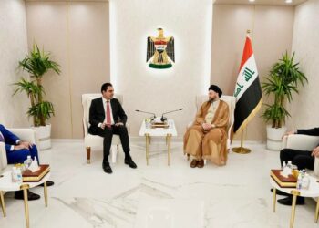 لقاء يجمع الحكيم و محسن المندلاوي النائب الأول لرئيس مجلس النواب