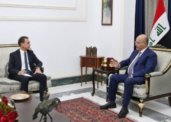 برهم صالح يستقبل السفير الفرنسي لدى العراق