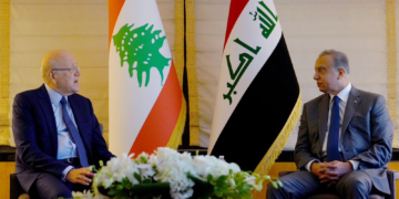 السيد الكاظمي يلتقي نجيب ميقاتي في نيويورك