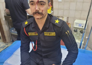 بالصور جرحى من القوات الامنية نتيجة القصف