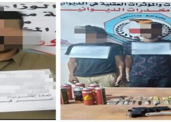 القبض على 4 من المتاجرين بالمواد المخدرة في الديوانية