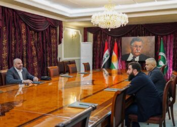 بافل طالباني يلتقي ريان الكلداني في السليمانية