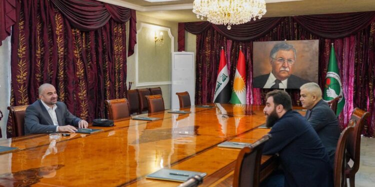 بافل طالباني يلتقي ريان الكلداني في السليمانية