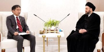 الحكيم يستقبل السفير الياباني