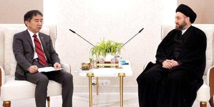 الحكيم يستقبل السفير الياباني