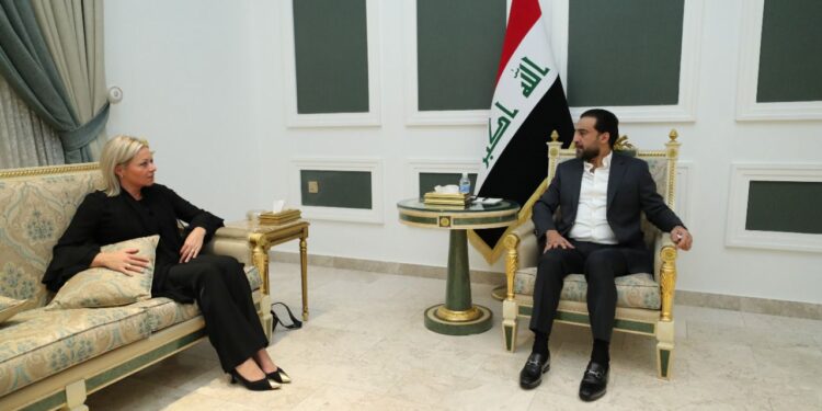 الحلبوسي يستقبل بلاسخارت