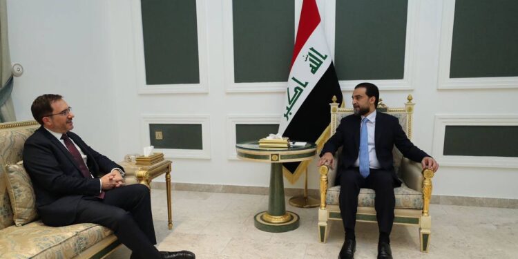 الحلبوسي يستقبل السفيرين البريطاني والإيطالي