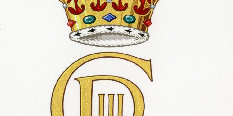 الكشف عن الرمز الملكي الجديد للعاهل البريطاني تشارلز