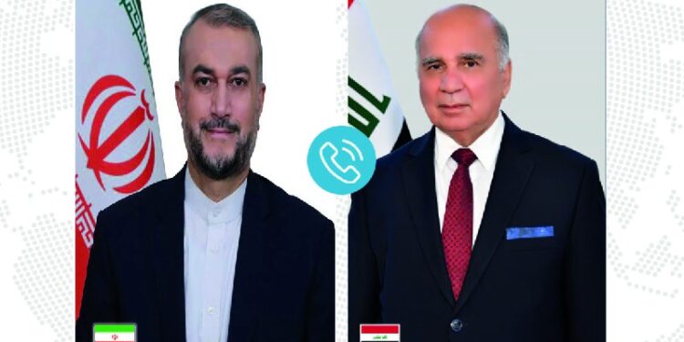 اتصال هاتفي بين وزير الخارجية ونظيره الإيراني