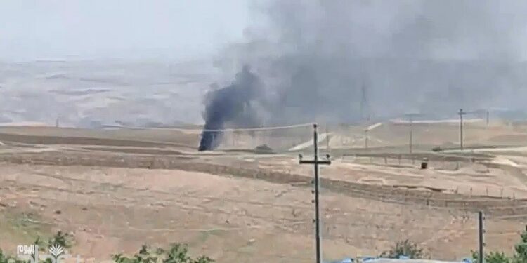 قصف جوي بطائرة مسيرة استهدفت عجلة في السليمانية