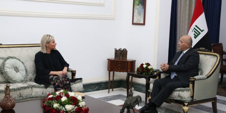 برهم صالح يستقبل بلاسخارت