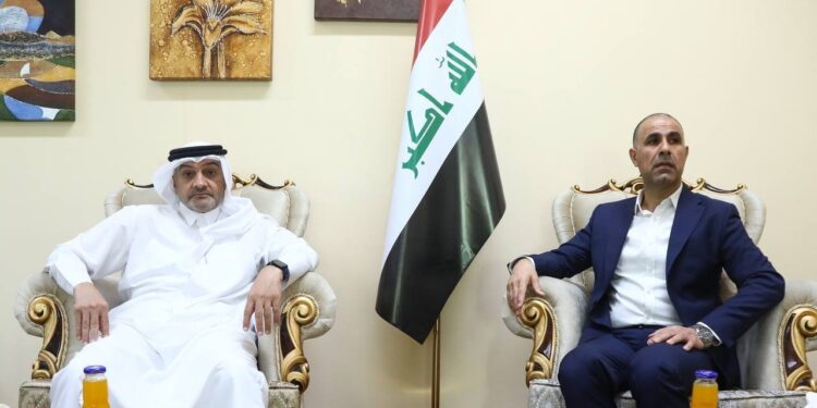 وصول الأمين العام لاتحاد الكرة القطري إلى البصرة