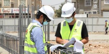 بالفيديو مراحل بناء مشروع الأبنية المدرسية النموذجية في محافظة بابل