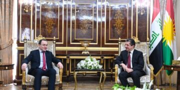 مسرور بارزاني يستقبل السفير الروسي لدى بغداد