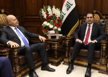 المندلاوي يستقبل رئيس الجمهورية برهم صالح