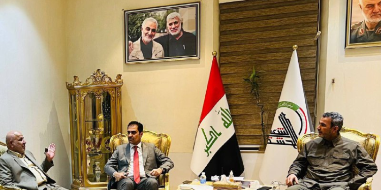 المندلاوي يلتقي أبو فدك في مقر هيئة الحشد الشعبي