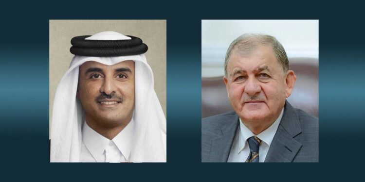 رئيس الجمهورية يتلقى اتصالاً هاتفياً من أمير دولة قطر