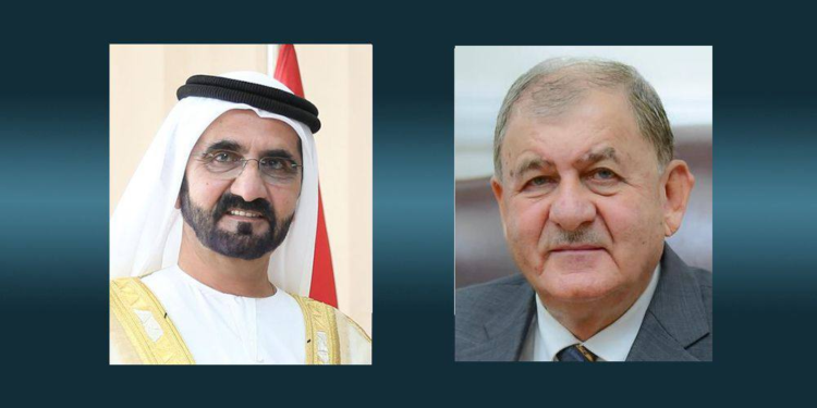 رئيس الجمهورية يتلقى برقية تهنئة من نائب رئيس دولة الإمارات العربية المتحدة