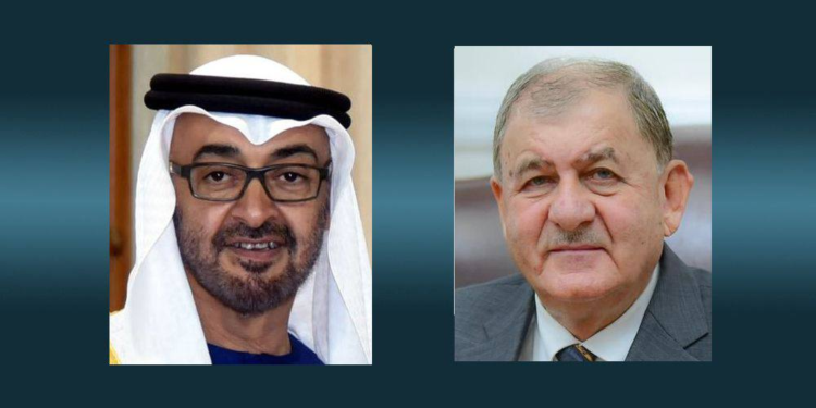 رئيس الجمهورية يتلقى برقية تهنئة من رئيس دولة الإمارات العربية المتحدة