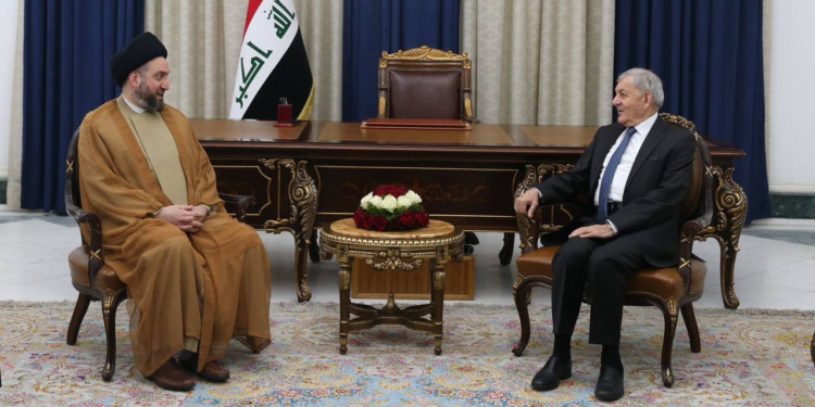 رئيس الجمهورية يستقبل الحكيم