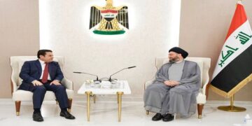 الحكيم يستقبل مستشار الأمن القومي قاسم الأعرج