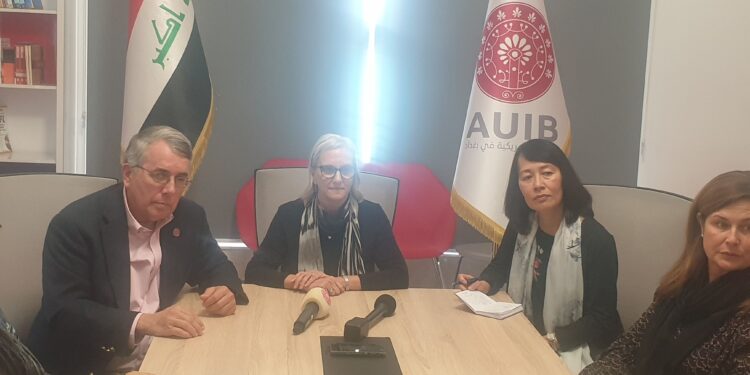 الجامعة الامريكية تبحث مع وفد جامعة فاندربيلت الامريكية تطوير التعليم في العراق