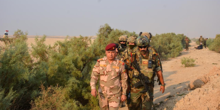 تنفيــذ عملية إنزال جوي في منطقة ناحية العزير جنوب مدينة العمارة