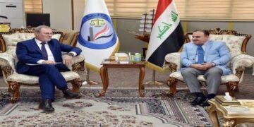 وزير العدل يستقبل المدير التنفيذي للوكالة الالمانية للتنمية ( ‏‎(GiZ