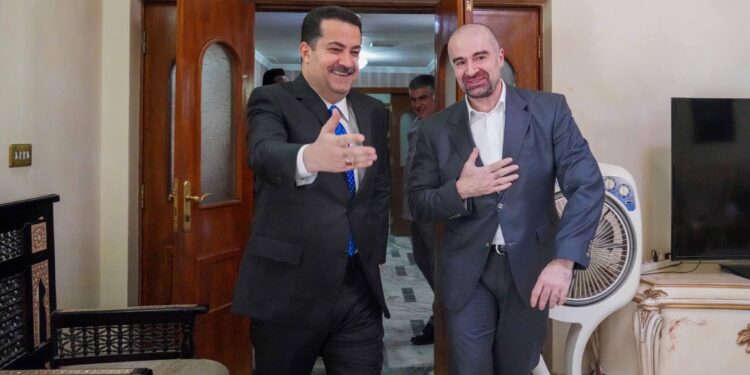 بافل طالباني ومحمد السوداني يبحثان خطوات تشكيل الحكومة في بغداد