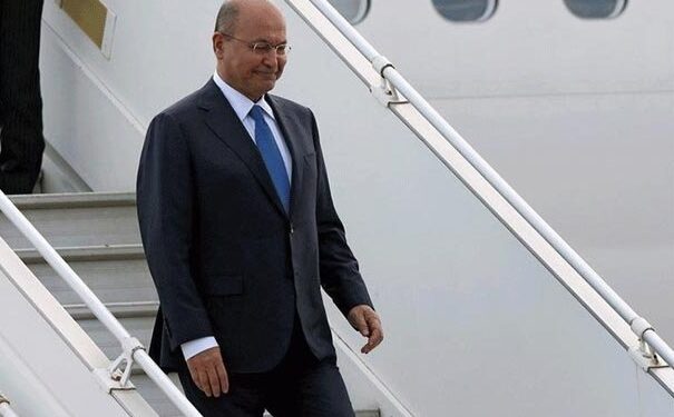 برهم صالح يصل الى اربيل للمشاركة في الحفل التأبيني بذكرى رحيل طالباني