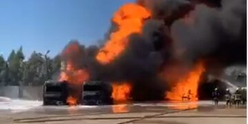 اندلاع حريــــق بمصفى نفطي في أربيــــل