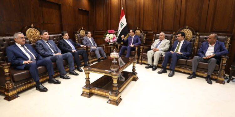 المندلاوي يستقبل مستشار الأمن القومي قاسم الأعرجي